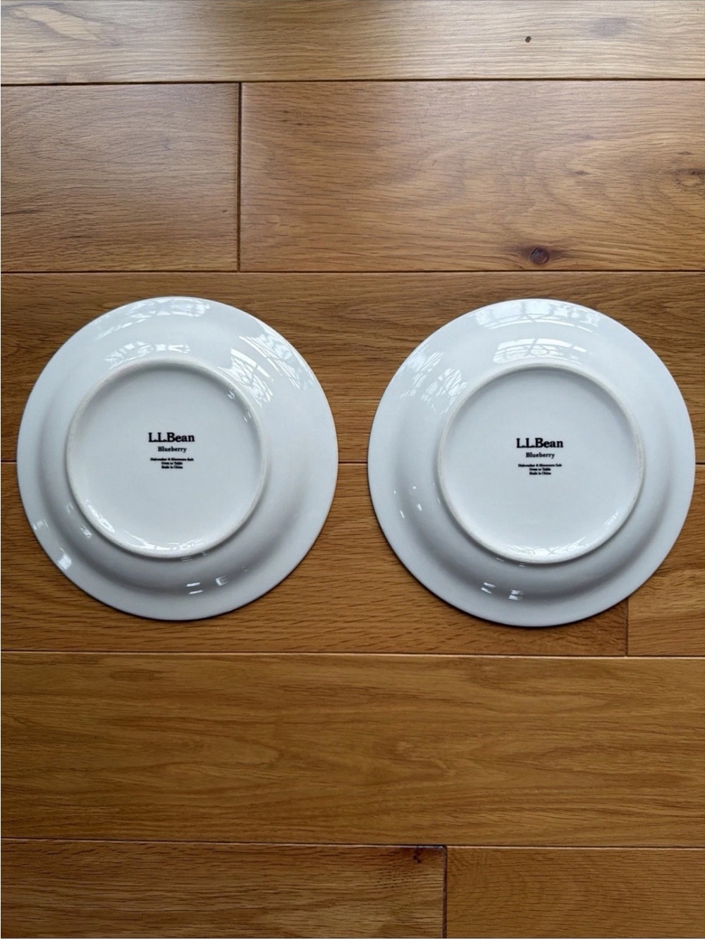 LL Bean Blueberry Stoneware Salad Plates 8.5” Set Of 2 Retired Cottagecore - Picture 2 of 6